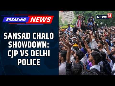 Sansad Chalo March: Tensions Flare at Jantar Mantar as CJP Protesters Clash with Security Personnel