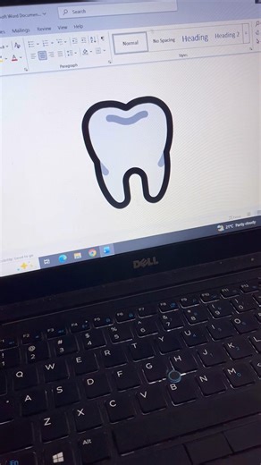 👉 Insert Quickly Tooth 🦷 Emoji in MS Word | Easy alt x Key Trick & Hack