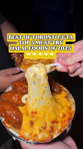 Here are my top 5 must try halal spots in Toronto for 2025! 🔥 There are still so many amazing places I haven’t checked out yet, so drop your favourite halal restaurant in the comments. 👇🏼 🍔 Slider Station 🍗 THG’S Hot Chicken 🥩 Northern Smokes 🌮 Comal y Canela 🍝 Fuego’s Halal Kitchen Thank you all so much for the love and support wishing everyone a happy new year! #torontofood #halal #halalfood #toronto #bestfood