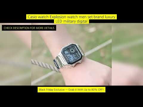 Casio Watch Explosion Watch Men Set Brand Luxury Led Military Digital Watch