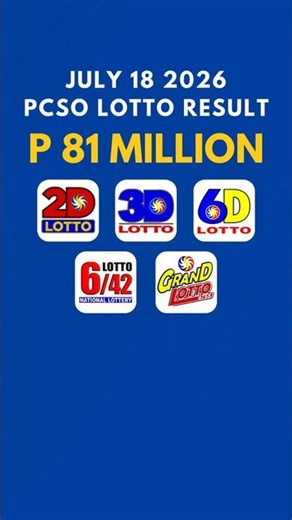 9PM Lotto Result Today July 18 2026 PCSO