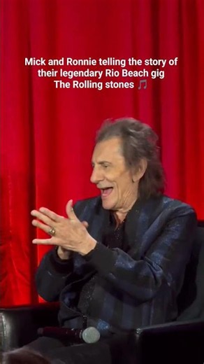 Mick and Ronnie telling the story of their legendary Rio Beach gig #rollingstones #mickjagger #short