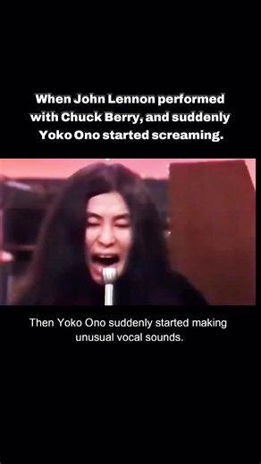 Yoko Ono Started Screaming During Their Song So Her Mic Was Muted #history #JohnLennon #YokoOno
