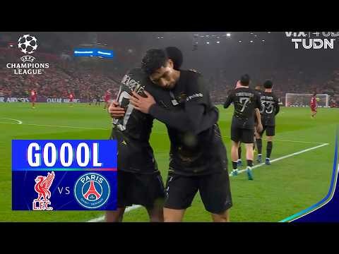 ¡GOOL DEL PSG! Liverpool vs PSG | UEFA CL - Cuartos de Final - Vuelta 2026 | TUDN