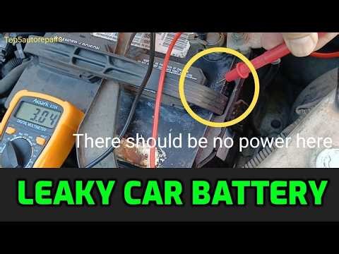 How To Check for a Leaky Car Battery Leaking Surfuric Acid with a Multimeter