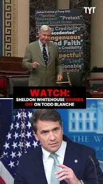 WATCH: Sheldon Whitehouse SOUNDS OFF on Todd Blanche