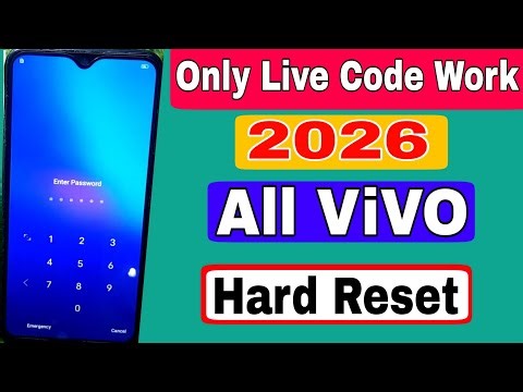 How To Unlock Without Data Loss Vivo Mobile👉All Vivo Hard Reset Method 2026 | Vivo Hard Reset