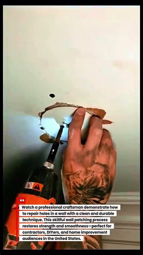 Fixing Holes in a Wall Like a Pro | Clean & Durable Repair Technique