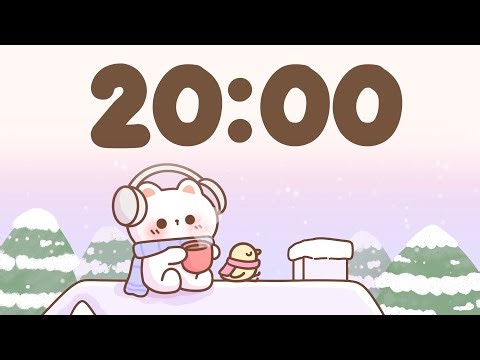 20 Minute Timer 🐱 Study Timer for Classroom Focus