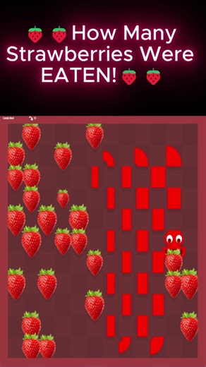 🍓🍓Berry Overlord: Strawberry Python's Insatiable Craving for Perfect Reds🍓🍓 #gameplay #fyp #snake