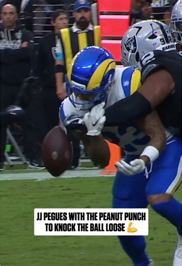 out of nowhere 👀 #jjpegues #lasvegasraiders #nfl | Raiders