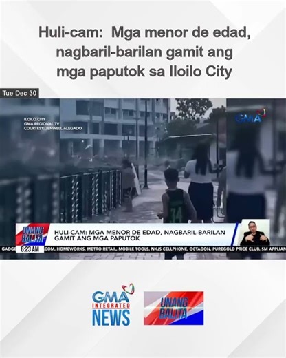 Huli-cam – Mga menor de edad, nagbaril-barilan gamit ang mga paputok sa Iloilo City | Unang Balita