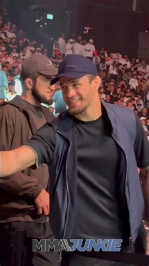 Usman Nurmagomedov arrives cageside at UFC 333