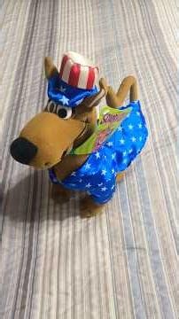 2004 TOY FACTORY SCOOBY-DOO UNCLE SAM AMERICAN FLAG 15" NEW W/ TAG HANNA-BARBERA PLUSH