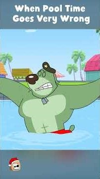 Mice Teach Dogs a Lesson 😂💦 | Funniest Pool Race | Rat A Tat #cartoon #shorts #trending #viralshort