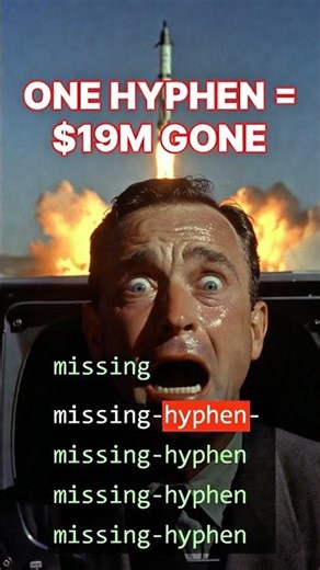 One Hyphen Destroyed a $19M NASA Rocket in Seconds 😱 #BiggestMistake #shortsviral #facts