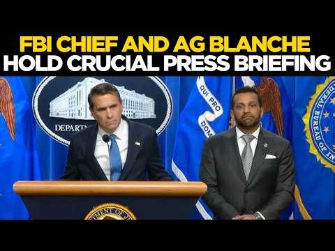 WATCH LIVE: AG Blanche, FBI Chief Kash Patel hold News Conference on Tren de Aragua | USA | Trump