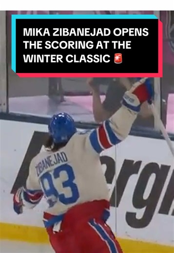 Zibanejad finds the twine first at the Winter Classic 🔥 #NHL #WinterClassic #hockey #sports #MikaZibanejad