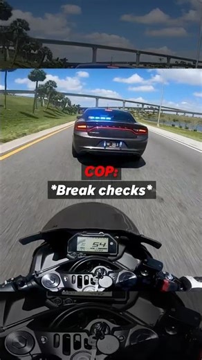 Biker Slams Into Undercover Cop After Sudden Brake Check!