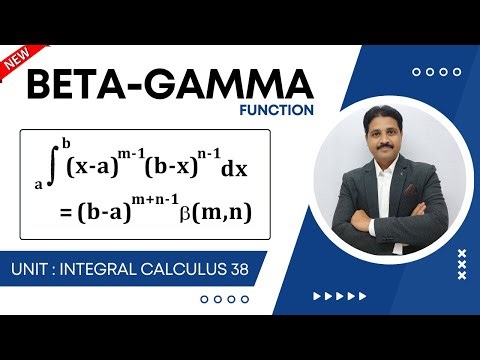 INTEGRAL CALCULUS BETA GAMMA FUNCTION LECTURE 38 | BETA GAMMA FUNCTION SOLVED PROBLEM IN HINDI