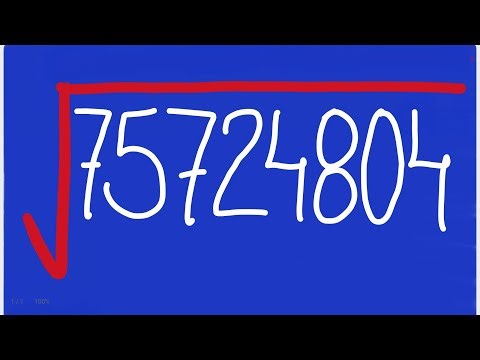 Squares and Square Root | Square Root of 75724804