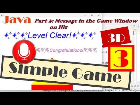 Cube Slide Game [Java 3D] Part 3: Game Window Message on Hit (With SRC)