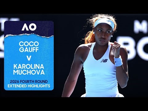 Coco Gauff v Karolina Muchova Extended Highlights | Australian Open 2026 Fourth Round