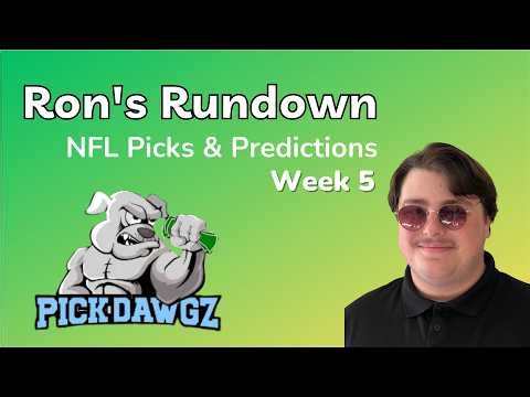 NFL Week 5 Picks, Predictions & Best Bets | Every NFL Sunday Game Ron's Rundown