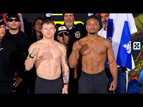 Canelo Alvarez vs Christian Mbilli - FULL Weigh In - Face Off & Final Words
