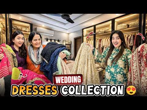 MY LUXURY WEDDING DRESSES COLLECTION 👗😍 | Areeb Ny Apny Dost Ko Bht Roast Kea😂|Hira Sy Safai Kerwai🤣