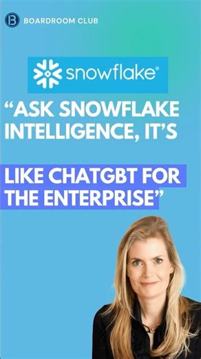 Snowflake CMO: Ask Snowflake Intelligence It's Like ChatGPT for the Enterprise! #ai ‪@SnowflakeInc‬