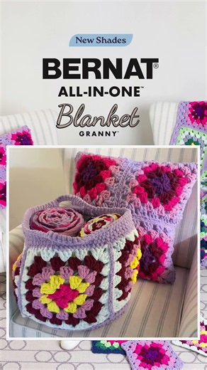 Bernat All in One Blanket Granny Yarn