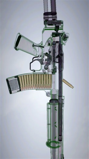 How Does A FN FNC Assault Rifle Work #shorts #youtubeshorts #shortvideo