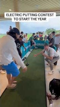 ELECTRIC putting contest to start the Barstool Classic season! ‪@SunCruiser‬