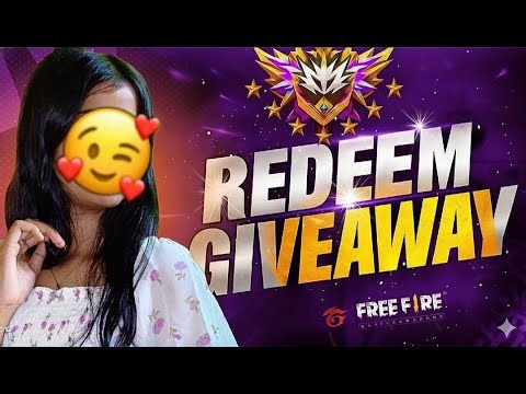 FREE FIRE LIVE GIVEAWAY CUSTOM ROOM 😍| FF LIVE REDEEM CODE GIVEAWAY WITH CUTE GIRL |CUTE PARI GAMING