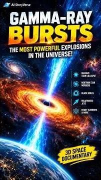 Gamma-Ray Bursts: The Most Powerful Explosions in the Universe! 🌌 | 3D Space Documentary