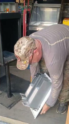 How much is in this old vending machine???