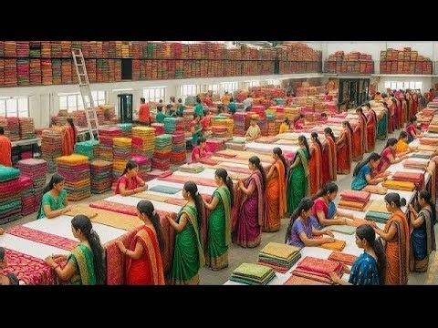 1000 रुपए वाली साड़ी | मात्र 65 रुपए से साड़ी | 250 से लहँगा | 65 ₹ से कुर्ती | Sadi Factory Live