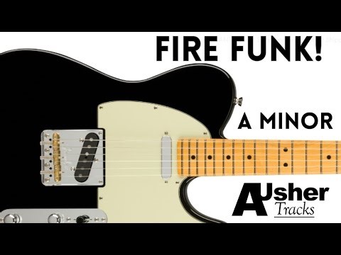 Fire Funk! Guitar Backing Track Jam in A minor