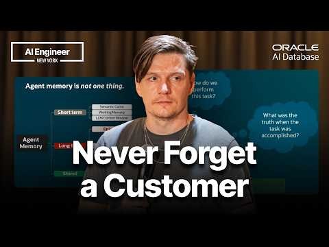 How to Decide What Your AI Agent Should Remember - Wojciech Pluta, Oracle