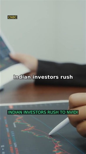 CNBC: "Indian investors rush to Nvidia, SpaceX, Apple as local trad" #Shorts