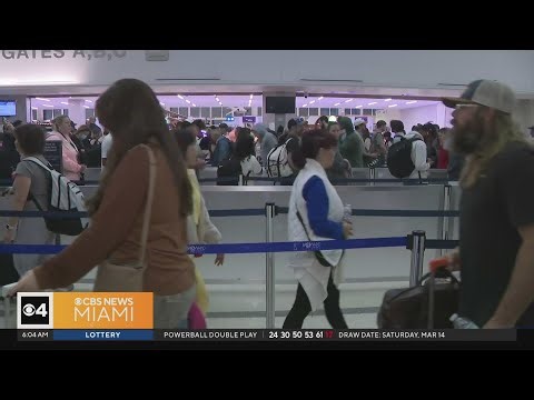 Weather, partial government shutdown leads to long lines at South Florida airports