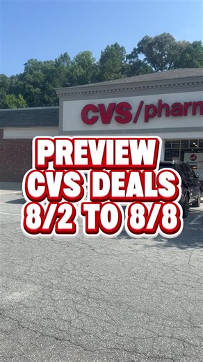 Preview CVS Deals from 8/2 to 8/8 #cvs #cvsdeals #cvscouponing #couponing #fyp