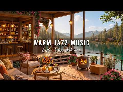 Relax Gently with Warm Morning Jazz Music ☕ Cozy Coffee Shop Ambience & Smooth Piano Jazz Music