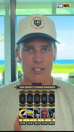 🚨 An NFC team has taken over the top spot in @Tom Brady’s Power Rankings 🚨 Presented by @Verizon #nfl #powerrankings #tombrady #seattleseahawks #newenglandpatriots