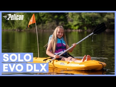 First Time on the Water! 🛶 Exploring in the Pelican SOLO EVO DLX Kid Kayak (Yellow)