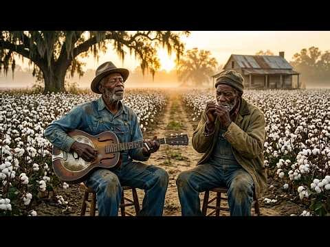 1930s Mississippi Blues 🌾 | Two Old Bluesmen in the Cotton Fields