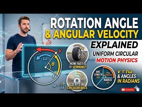 Lecture 34 | Rotation Angle & Angular Velocity | Uniform Circular Motion Physics