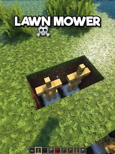 Minecraft Lawn Mower💀 | Eystreem Gaming