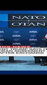 President Trump says he thinks Iran agreement is 'over' after exchange of fire